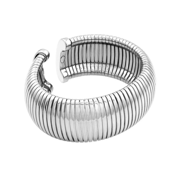 28mm Sterling Silver Tubogas Open Bangle
