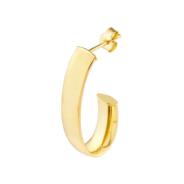 6mm Half Open Hoop Earrings