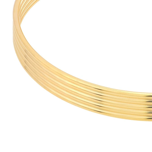 Polished Textured Bangle