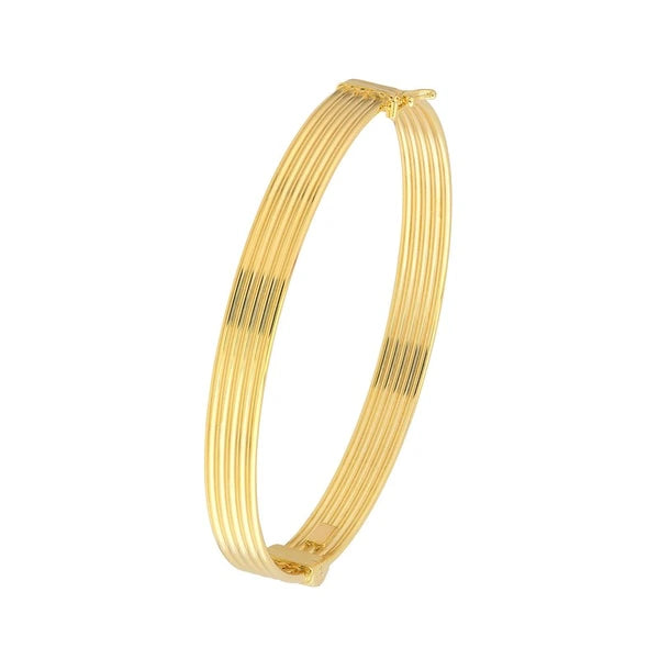 Polished Textured Bangle