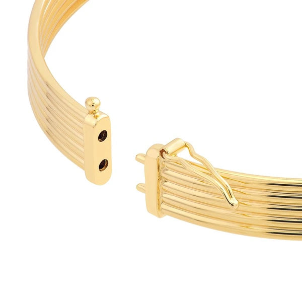 Polished Textured Bangle