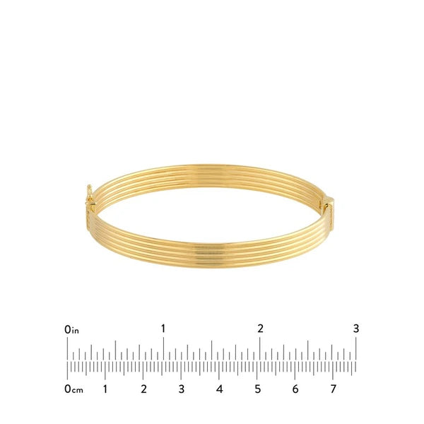 Polished Textured Bangle