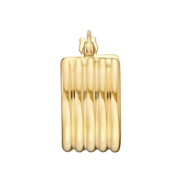Small Round Ribbed Hoops