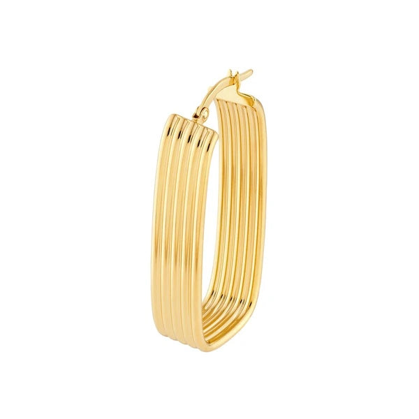Long Ribbed Hoops