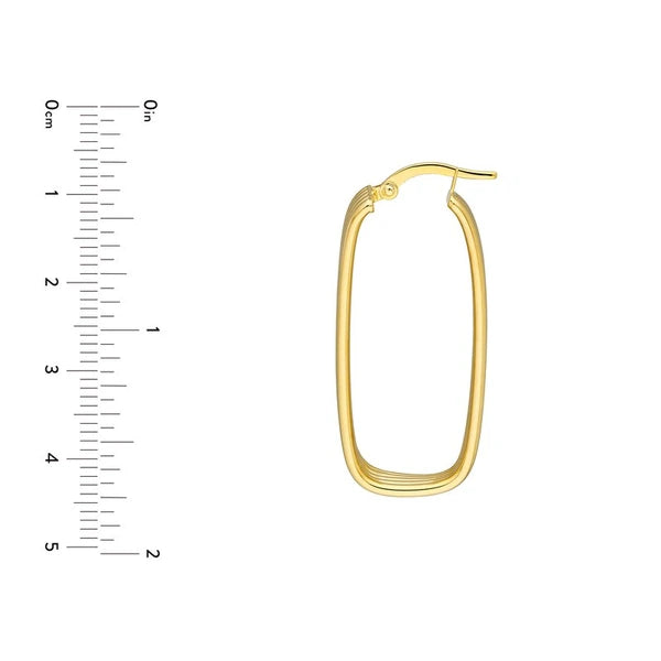 Long Ribbed Hoops