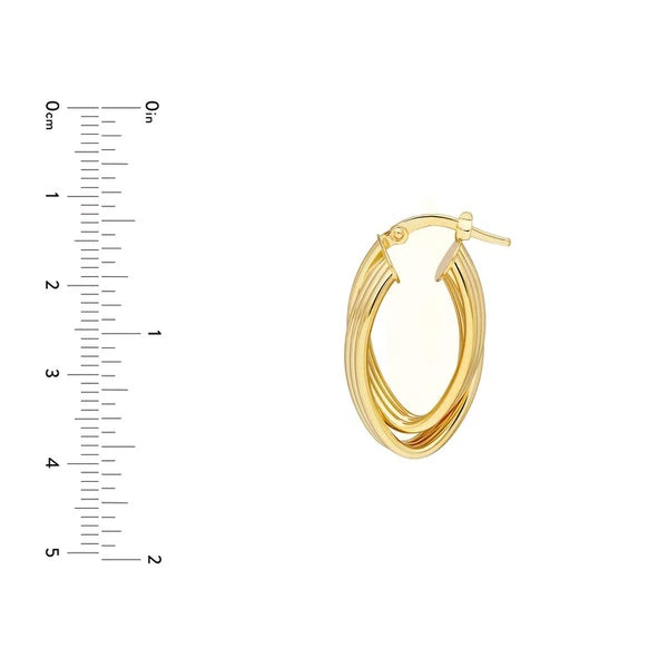 Multi Tube Knot Hoop Earrings