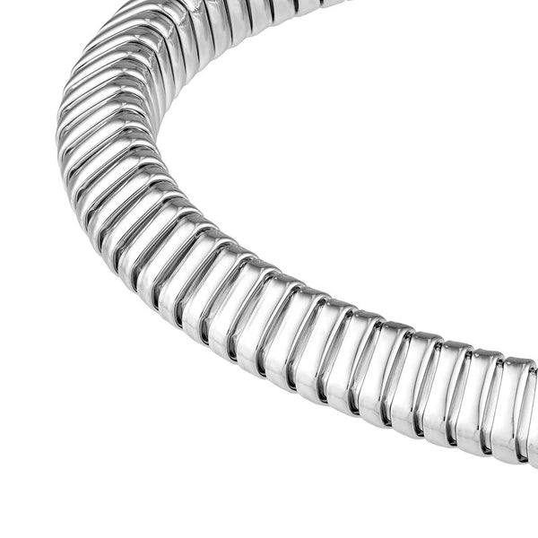 6mm Sterling Silver Tubogas Open Domed Bangle