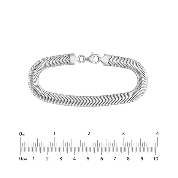 Sterling Silver 7.87mm Flat Oval SN/Ake Chain