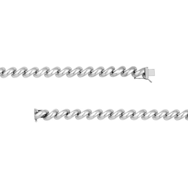 Sterling Silver San Marco Link Bracelet (9.7mm)