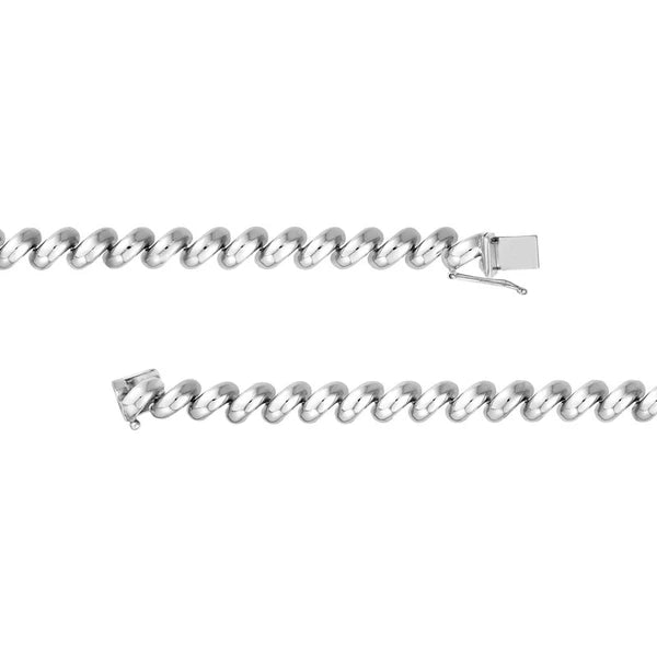 Sterling Silver San Marco Link Bracelet (7.6mm)