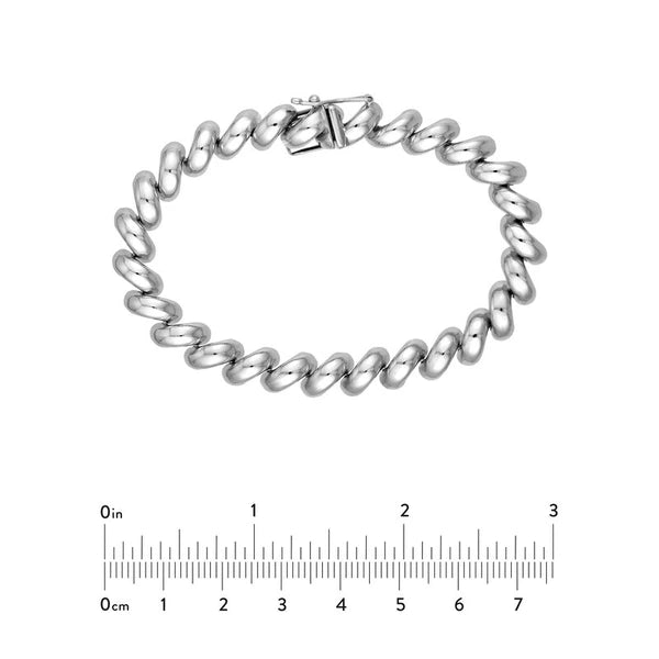 Sterling Silver San Marco Link Bracelet (7.6mm)