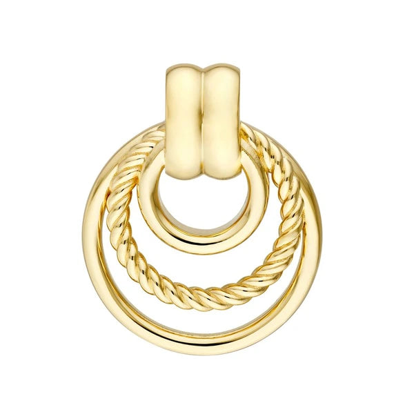 Triple Rope Hoop Dangle Earrings