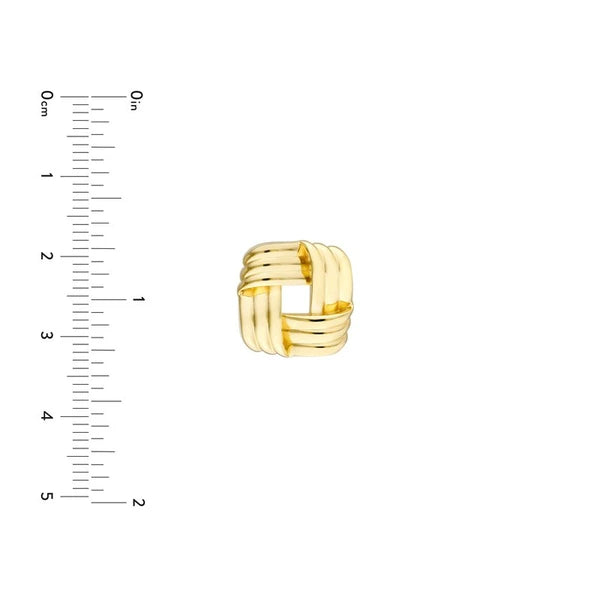 Squared Triple Weave Earrings