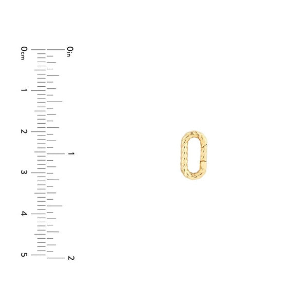 Oval Twist Link SN/Ap Lock