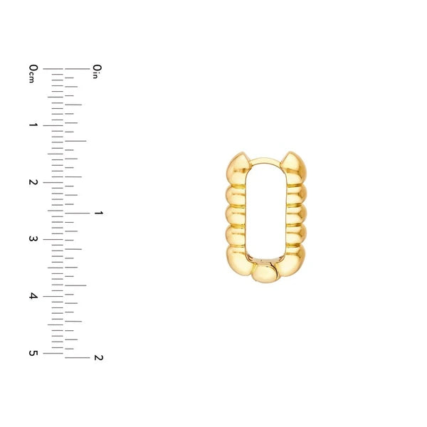 Textured Rectangular Hoops