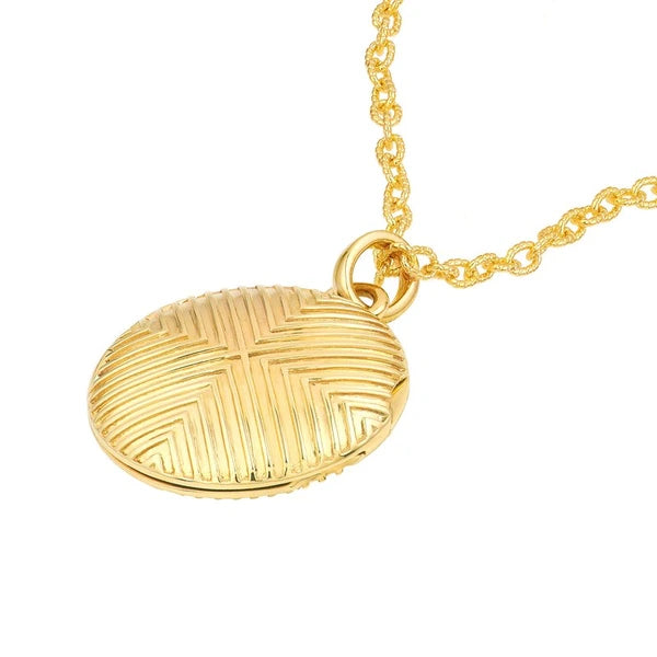 Textured Circle Locket