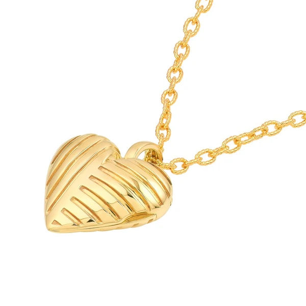 Textured Heart Locket
