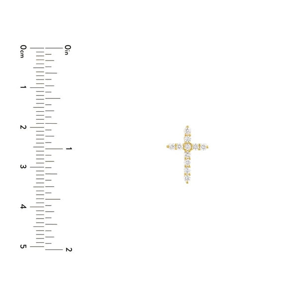 Diamond Cross Pendant (1/4tcw)