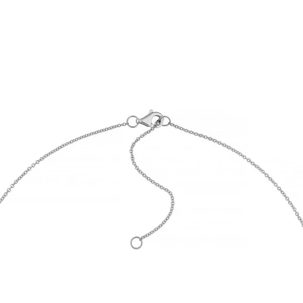 Diamond Pavé Heart Necklace (1-1/5tcw) in White Gold