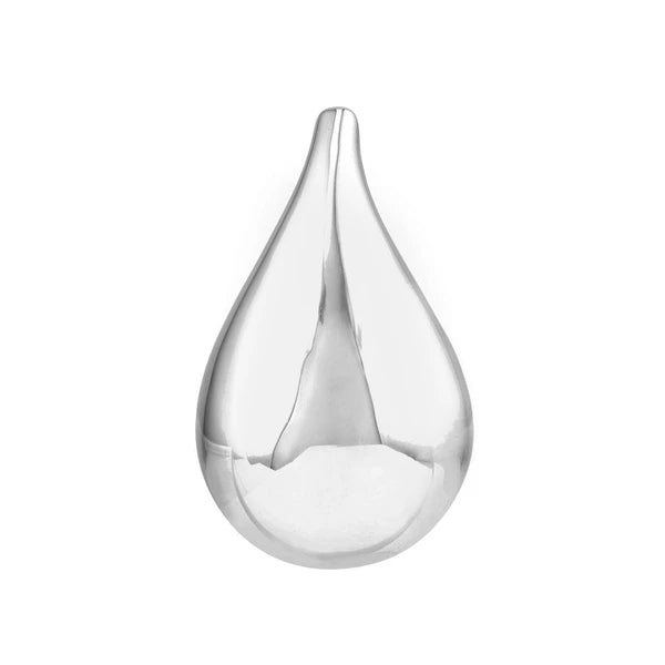 Sterling Silver Puff Teardrop Earrings