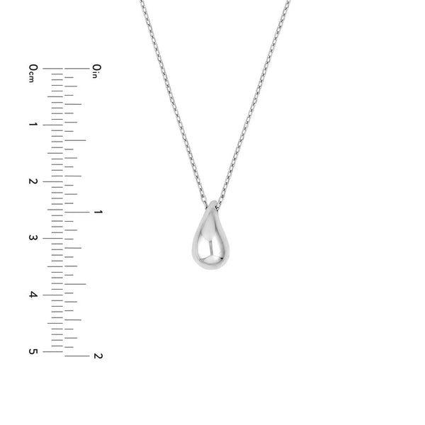 Sterling Silver Teardrop Pendant ForzentiN/A Necklace