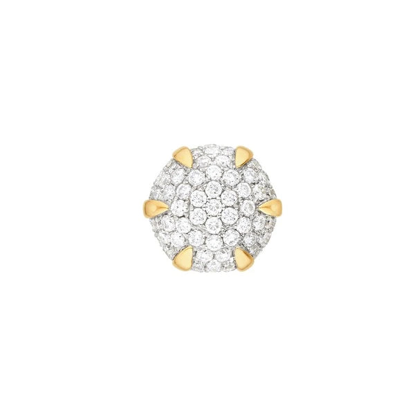 Diamond Pavé Round Stud Earrings (1/2tcw)