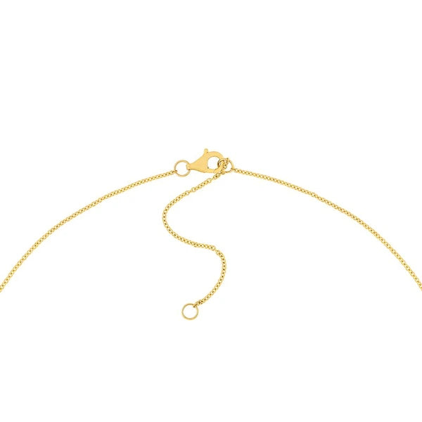 Diamond Pavé Rectangle Pendant Necklace