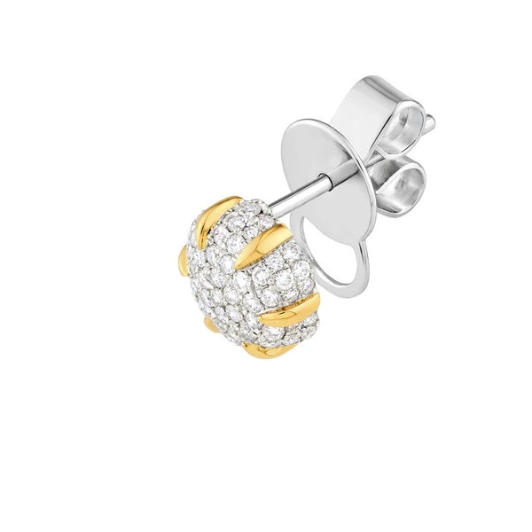 Diamond Pavé Hexagon Stud Earrings (1/2tcw)