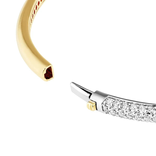Diamond Pavé Teardrop Bypass Bangle
