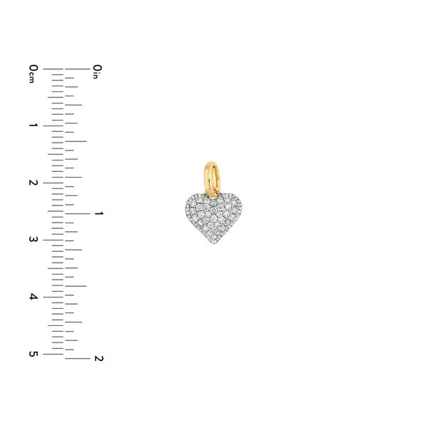 Pavé Diamond Heart Pendant (3/8tcw)