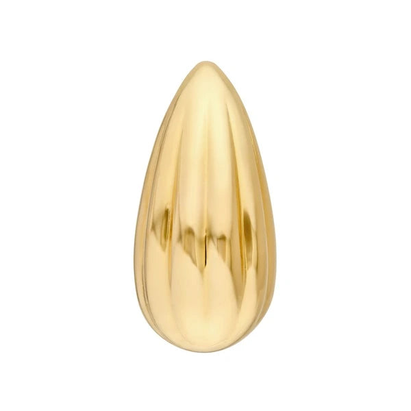 Fluted Teardrop Earrings