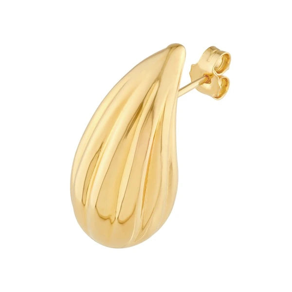 Fluted Teardrop Earrings