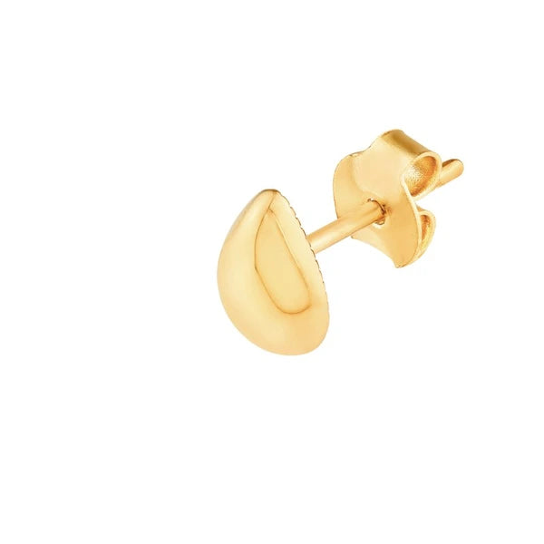 Polished Teardrop Stud Earrings