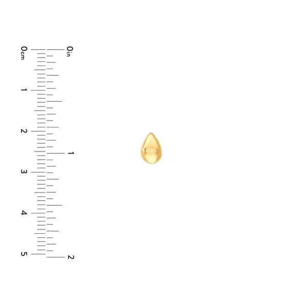 Polished Teardrop Stud Earrings