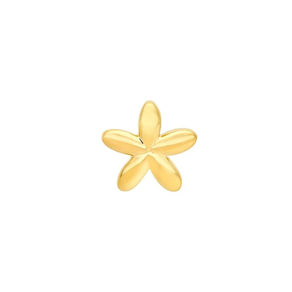 Polished Flower Stud Earrings