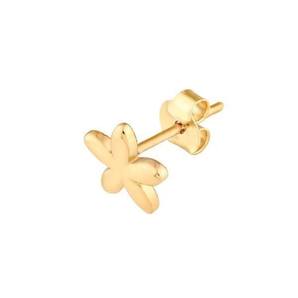 Polished Flower Stud Earrings
