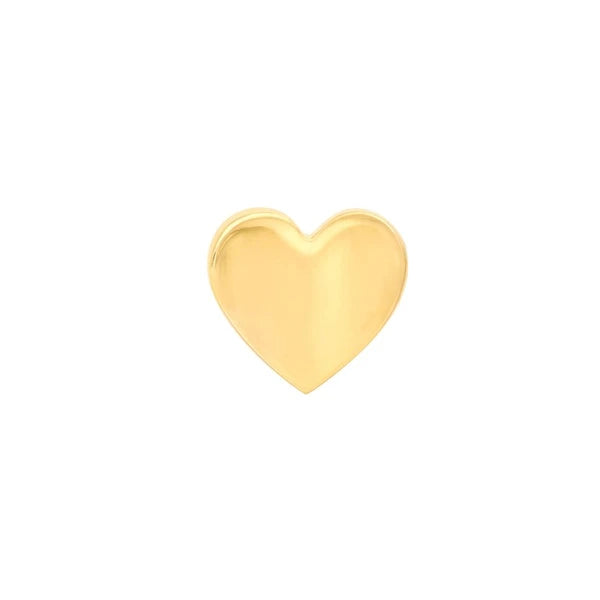 Wavy Heart Stud Earrings