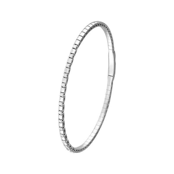 1/3tcw AlterN/Ating Diamond and Square Link Flex Bracelet
