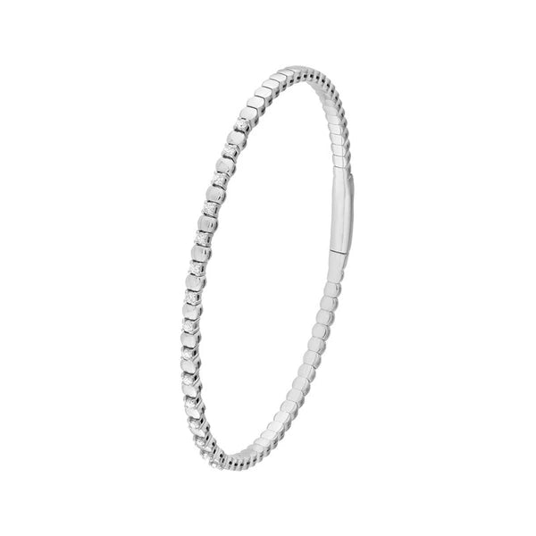 1/3tcw AlterN/Ating Diamond and Round Link Flex Bracelet