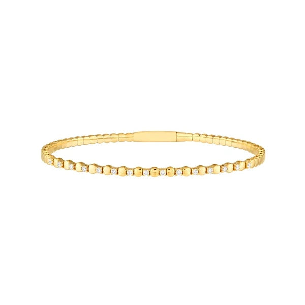1/3tcw AlterN/Ating Diamond and Round Link Flex Bracelet