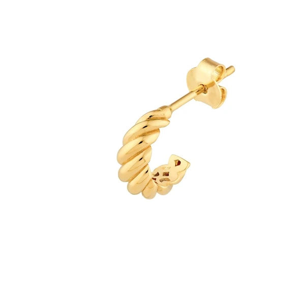 Shrimp Open Hoop Earrings