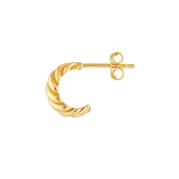 Shrimp Open Hoop Earrings