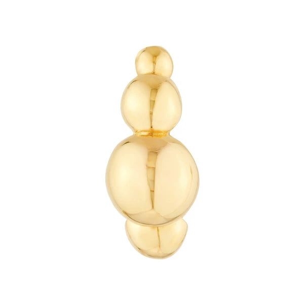 Beaded Round Hoop Earrings