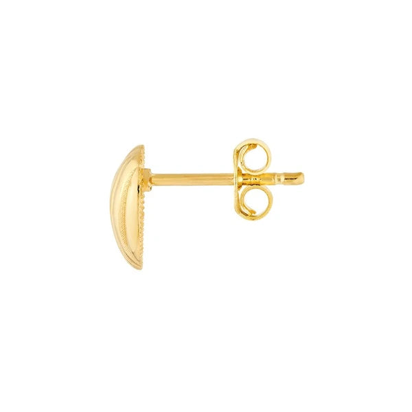 Fluted Heart Earrings