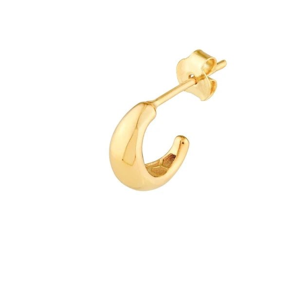 Polished Open Hoop Earrings