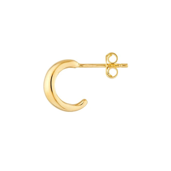 Polished Open Hoop Earrings