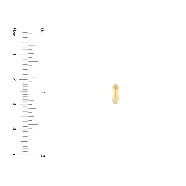 Polished Open Hoop Earrings