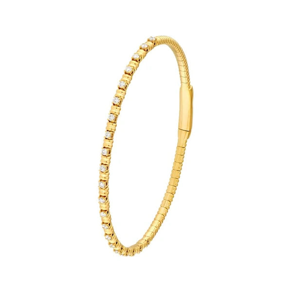5/8tcw AlterN/Ating Diamond and Ribbed Flex Bracelet