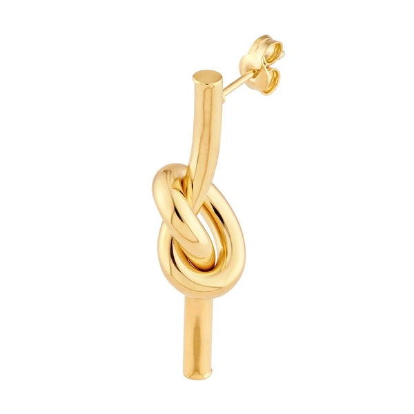 Knotted Tube Earrings