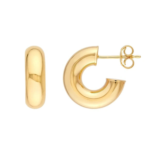 6mm ID Polished Open Hoop Earrings